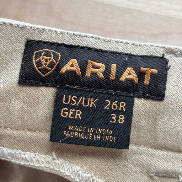 Ariat Heritage Women Riding Pants Breeches Equestrian Stretch Khaki Sz 26R I180 - Picture 8 of 11
